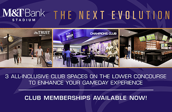 More Info for Ravens Announce New Lower Concourse Club Spaces at M&T Bank Stadium
