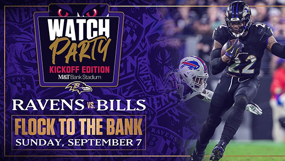 More Info for Ravens Announce M&T Bank Stadium Watch Party Event for 2025 Season Opener