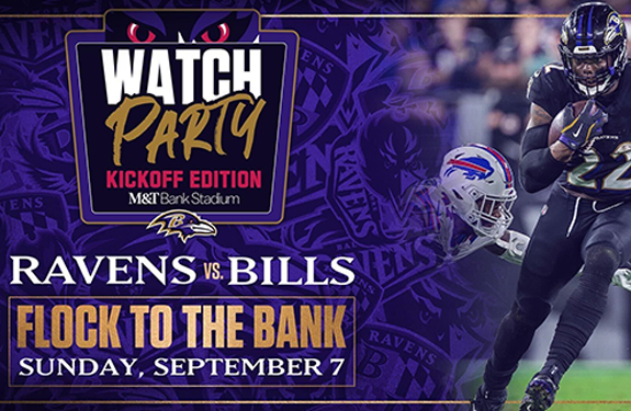 More Info for Ravens Announce M&T Bank Stadium Watch Party Event for 2025 Season Opener